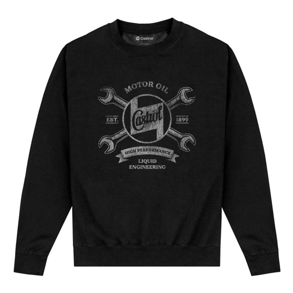 Castrol Unisex Adult Est 1899 Sweatshirt / Black